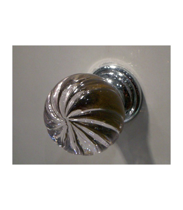 Poign E Bouton Spirale En Verre Bouton De Meuble En Cristal Verre