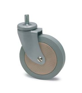 Roulette SUR PLATINE diamètre 100 mm ( sans frein ) (POUR CHARIOTS