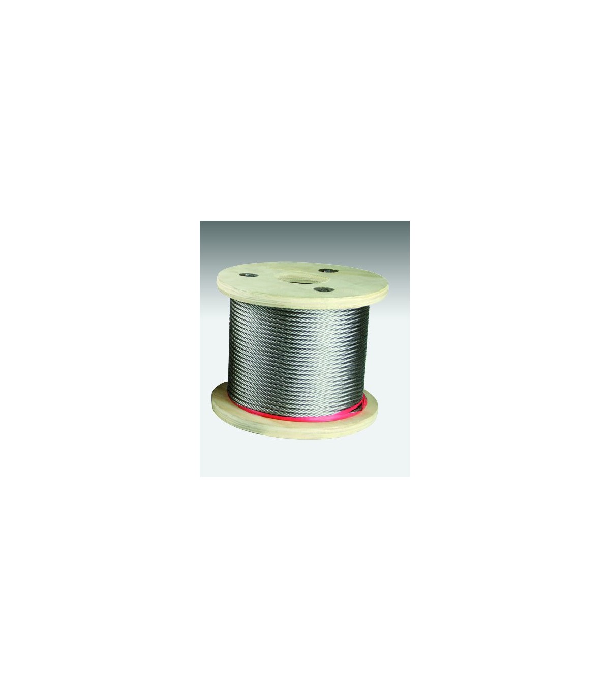 Câble souple en inox 316 gainé PVC blanc diamètre 6-9 mm vendu en couronne